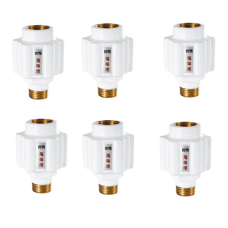 

AA81-6 шт. белый [утолщенные медные зубы] электрический водонагреватель антиэлектрический настенный бытовой водонагреватель фитинги