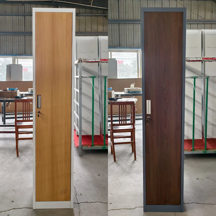 رخيصة ألميرا الشخصية تشانغ غرفة الصالة الرياضية مكتب المنزل بيع خزانة الصلب مفتاح قفل باب واحد خزانة خزانة معدنية #3