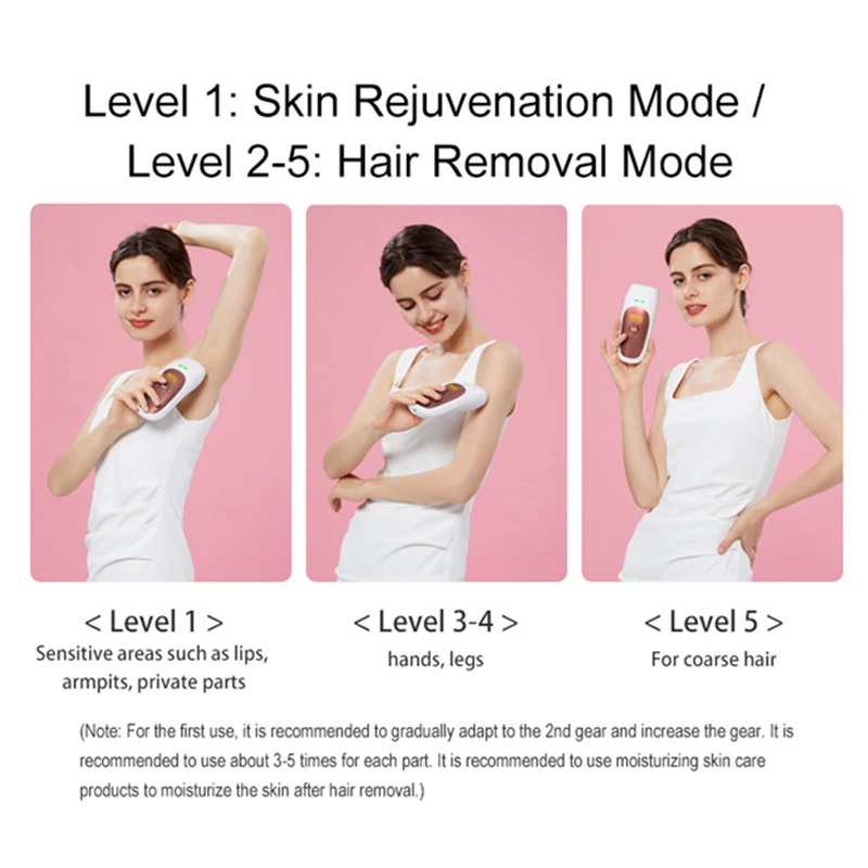 Lescolton IPL Hair Removal Device Permanent Laser Epilator ICE Cooling Photorejuvenation Depilador for Home Face Bikini Trimmer