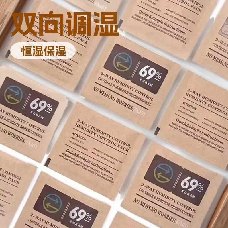8g 69% Bidirectional humidity-adjusting Cigar tobacco moisturizing bag Humidity-controlled Cigar box Humidification Bags