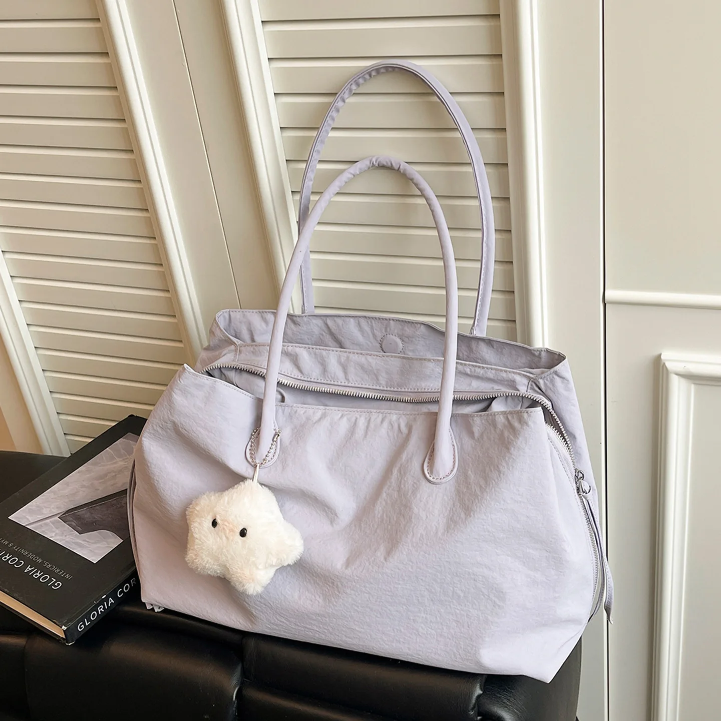 yellow-large-capacity-minimalist-korean-style-tot-handbag-multi-layer-shoulder-bag-travel-bag-soft-material-summer-2026