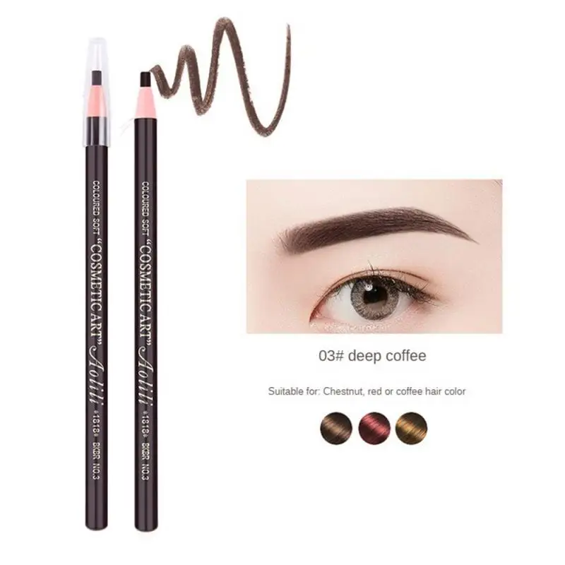 1~5PCS Waterproof Eyebrow Pencil Smooth No Caking Smooth Eyebrow Pencil Lasting Waterproof Anti-blooming Eyebrow Pencil