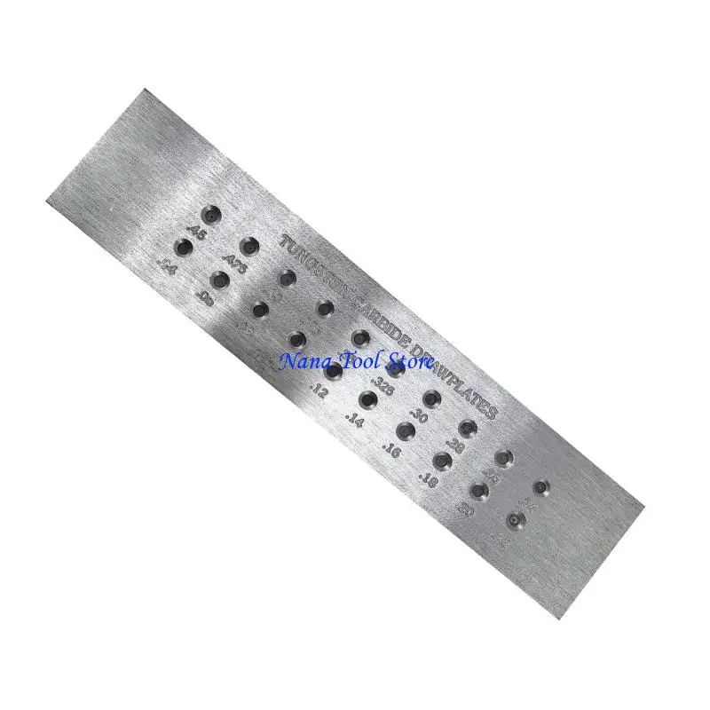 31GJ Professional Round Holes Wire Drawing Board Metal Drawplate Jewelry Tool