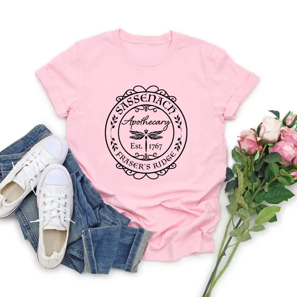 Sassenach T-Shirt Claire Shirt Outlander Book Series T-shirt Jamie Fraser Tshirt Dinna Fash Fan Gift Woman Tshirts Graphic Tees view 5