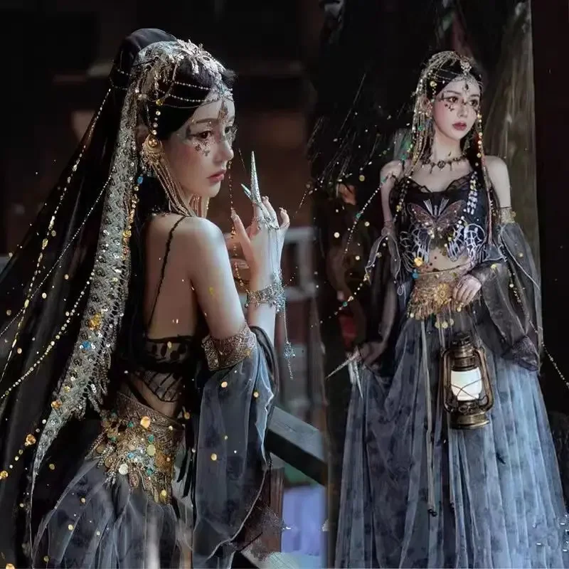 

Dunhuang flying dance costumes Hanfu Western style performance costumes Exotic