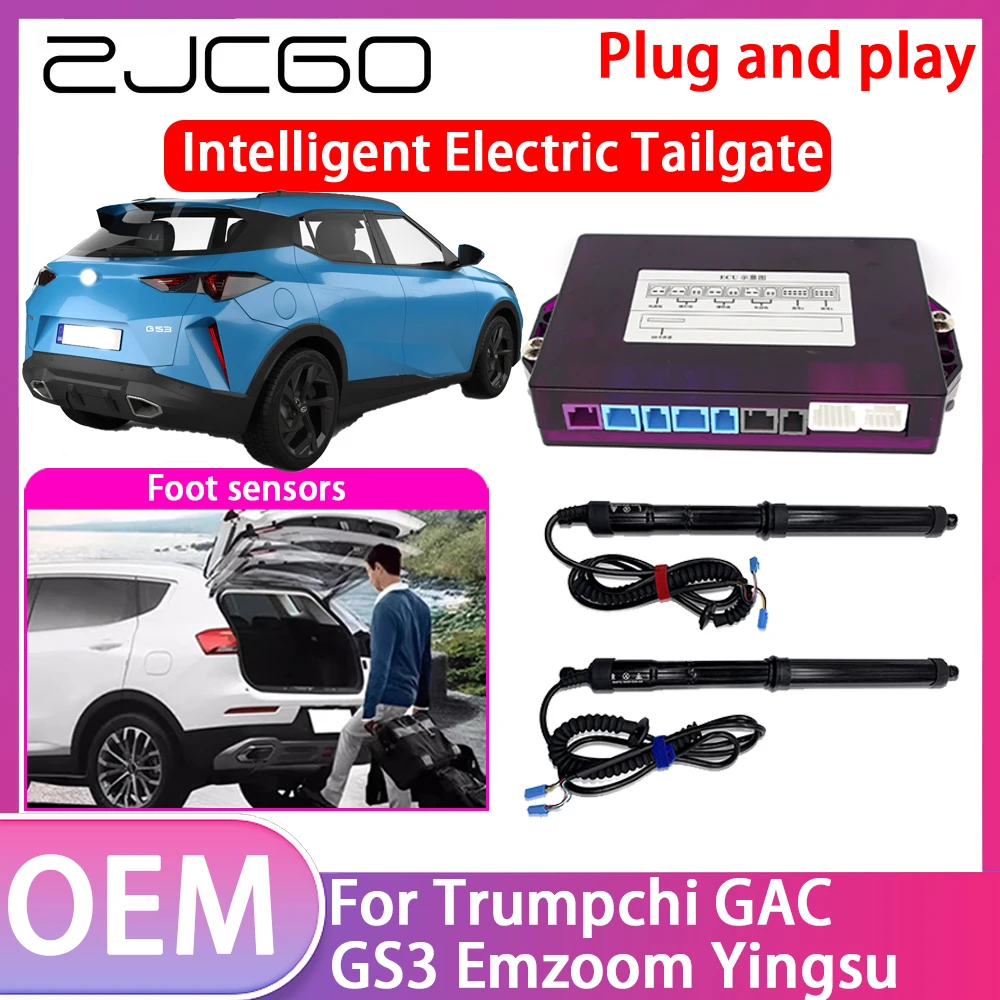 ZJCGO Electric Tailgate Lift Drive Trunk Opening Tail Gate Lift Soft Close Car Door For Trumpchi GAC GS3 Emzoom Yingsu 2023~2025