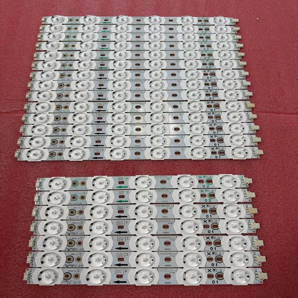 Tira de retroiluminación LED para TV de 40 pulgadas 40PFL5605H/12 40PFL6655D 40PFL5605 Sharp LCD-40LX710A A705WJ-01 A706WJ-01 A665WJ-9X A666WJ-9X