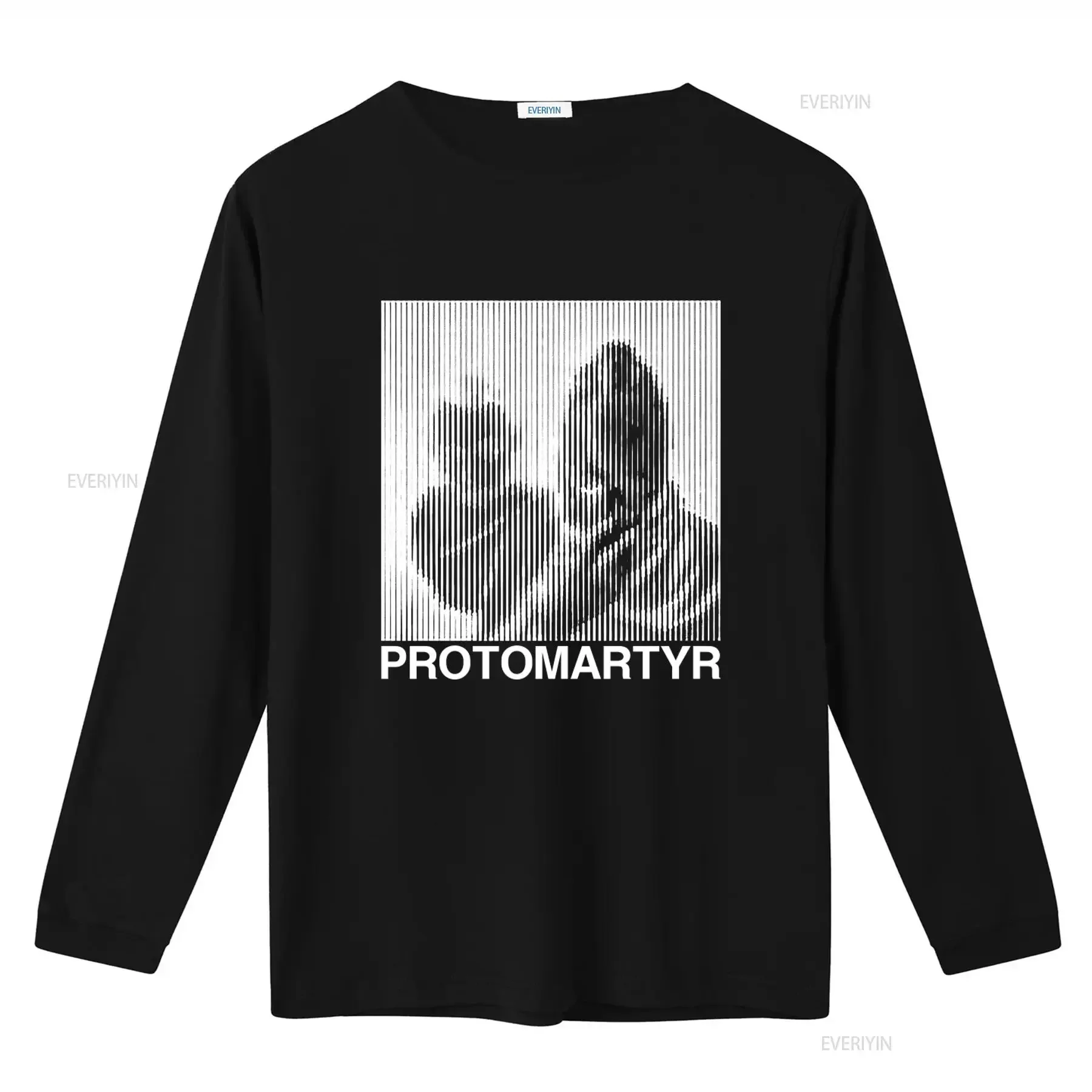 Protomartyr Tour T Shirt Stylish Black and White Design for Music Fans vintage Washed Top For Everyday Wear fashion Casual