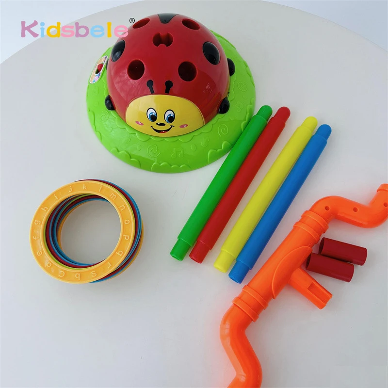 

New Creative Product Musical Jump Toss 2 in 1 Ladybug Educational Toy Kids Garden Playground Indoor Outdoor Toys