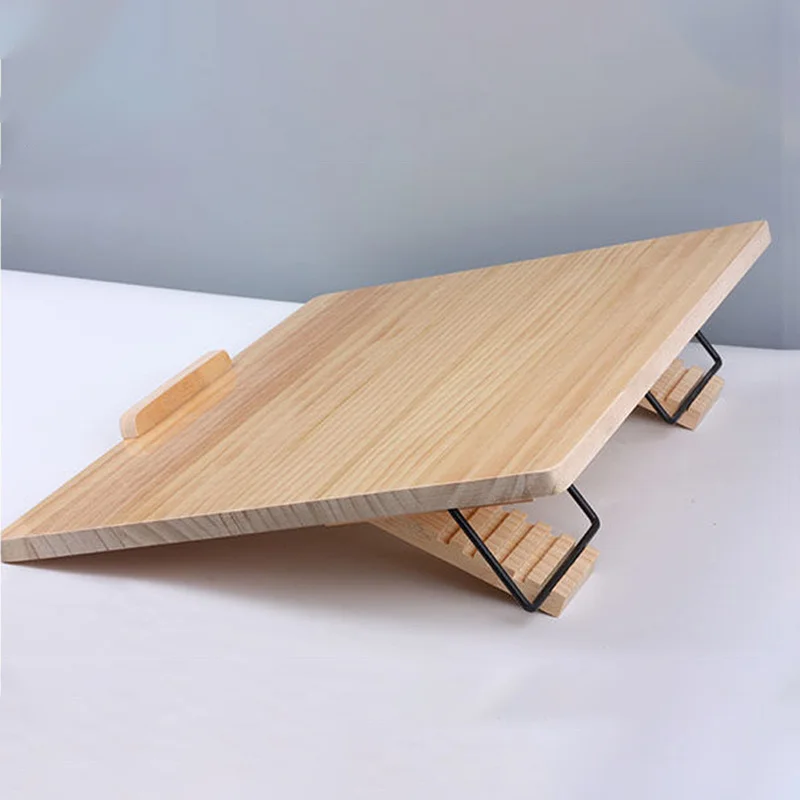 Desk Reading Bookshelf School Students Supplies Writing Board Wooden Easel Book Stand Reading Bookshelf Correct Sitting Posture