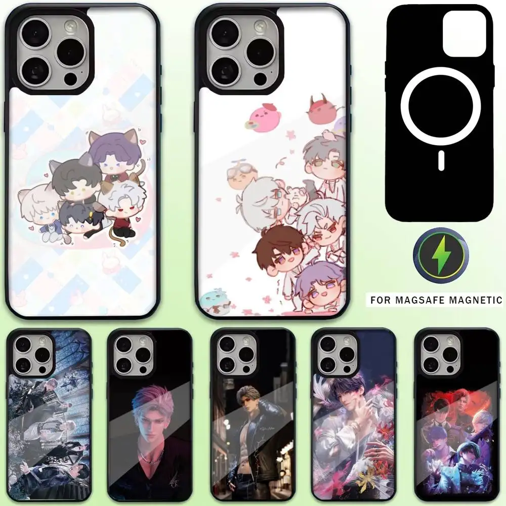 

D-Deep Space And L-Love Phone Case For iPhone17,16,15,14,13,12,11 Plus,Pro Max Magnetic For Magsafe Wireless Charging