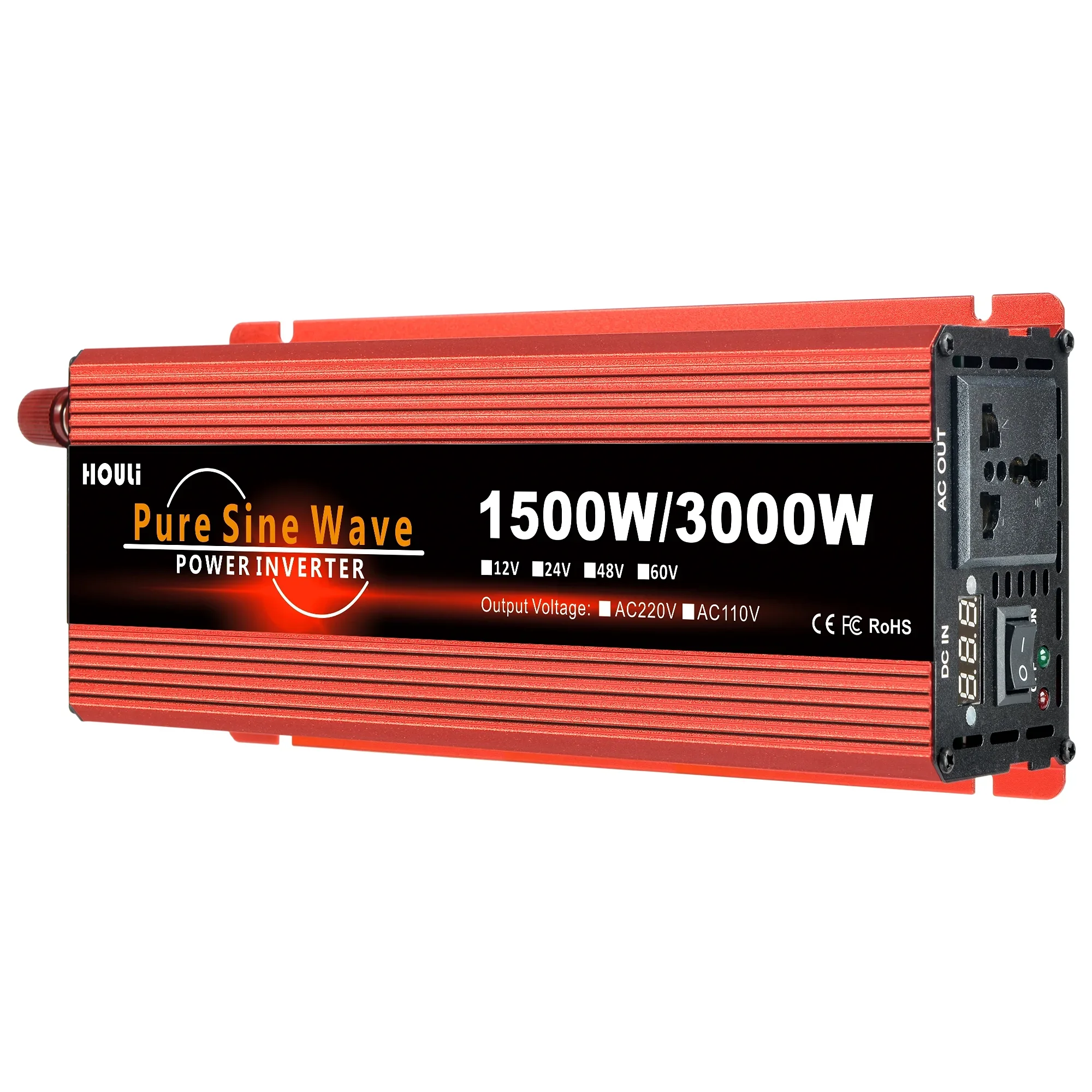 converter 12v 24v dc to ac 110v 120v 220v 230v 3kw power pure sine wave inverter for dc power system