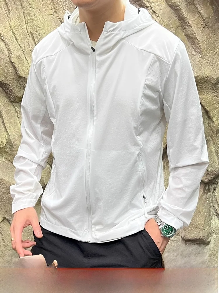 

Уличная 3D индивидуальная лазерная перфорированная легкая, тихоя, сухая, дышащая, солнцезащитная одежда для пар, молодежная весенняя одежда...