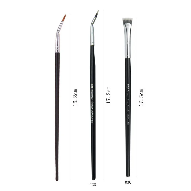 1/3pcs Makeup Brush Eyeliner Gel Liquid Bent Liner Brush Tightline Eyeliner Brush Fine Tip Synthetic Hair Eyeliner Make Up Tool