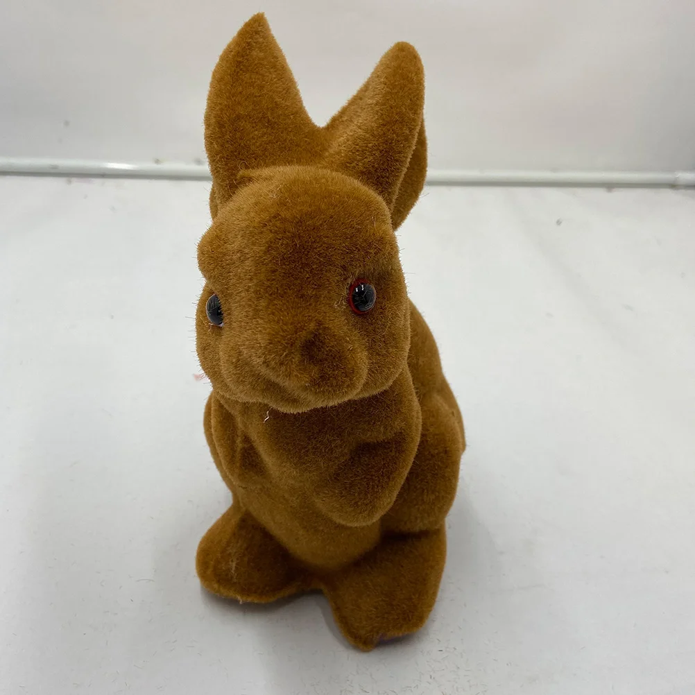 Easter Simulation Rabbit Gift Crafts Mini Toys Sculpture Decor Plastic Adornment Man Bunny