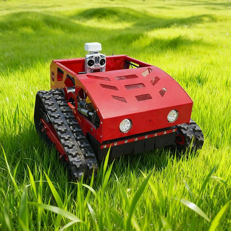 Multi-functional Crawler Lawn Mower Smart Remote Control 360-degree Rotating Weeder Garden Lawn Mower