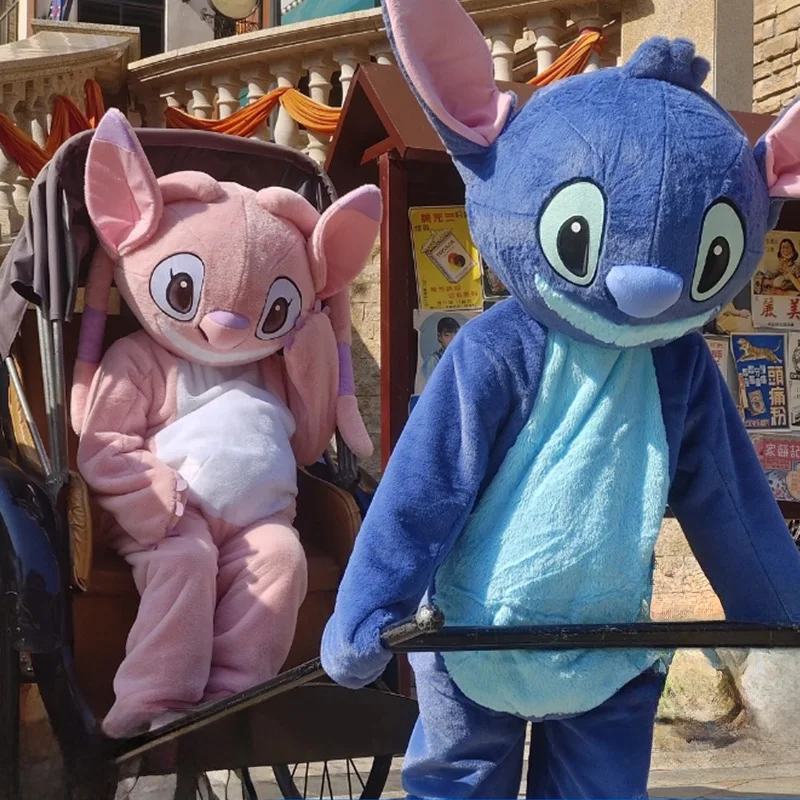 Plush Blue Stitch Mascot Costume Disney Angel Cartoon Fur Cosplay Suit  Adult Advertising Fancy Dress Carnival Party Halloween - AliExpress  200000532