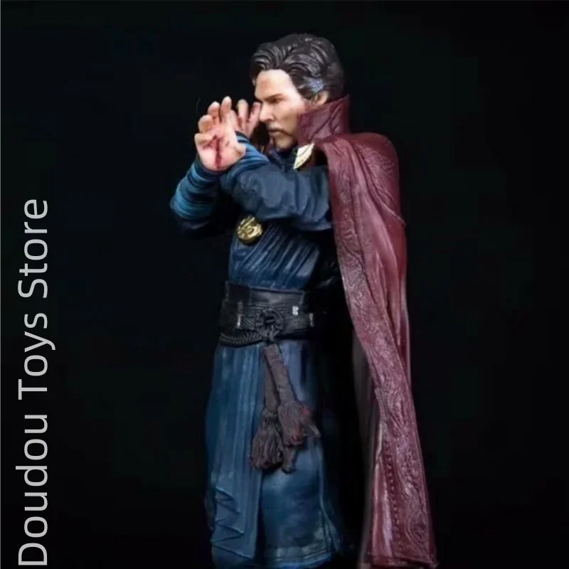 Marvel 22cm Anime Figure Avengers Doctor Strange Statue Figure Stephen Strange Pvc Model Doll Collection Toys Gift For Children