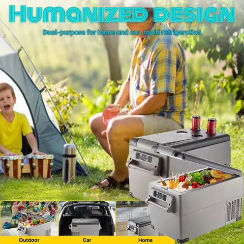 자동차 냉장고 압축기 휴대용 소형 냉장고 자동차 냉동고 미니 전기 쿨러 홈 야외 캠핑 여행용