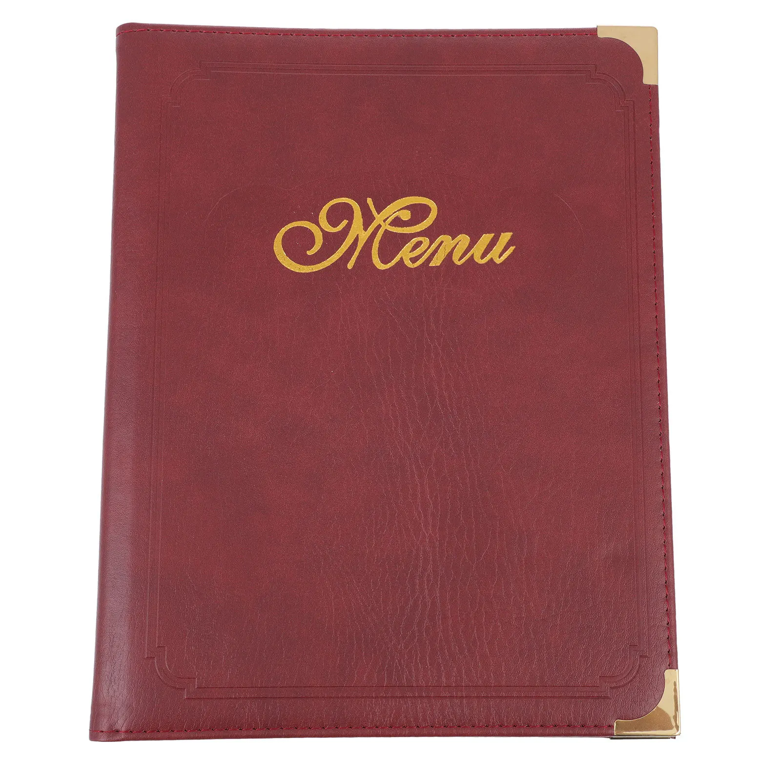 

1pc Menu Book Premium Durable Restaurant Bar Folder Slide-In Page Reusable Order Holder Meal Price Display Folder