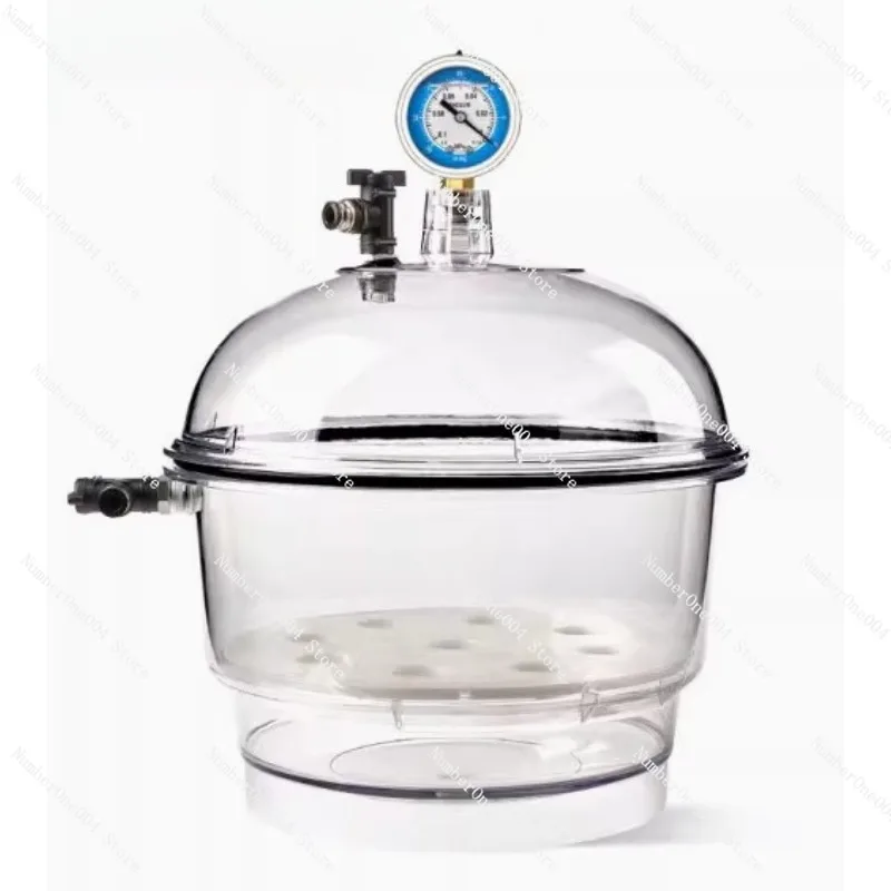 

Vacuum Desiccators Transparent Dryer Jar DryerGlassware Drying Vessel with Pressure Gauge Small Lab Desiccator Vacuum Dryer