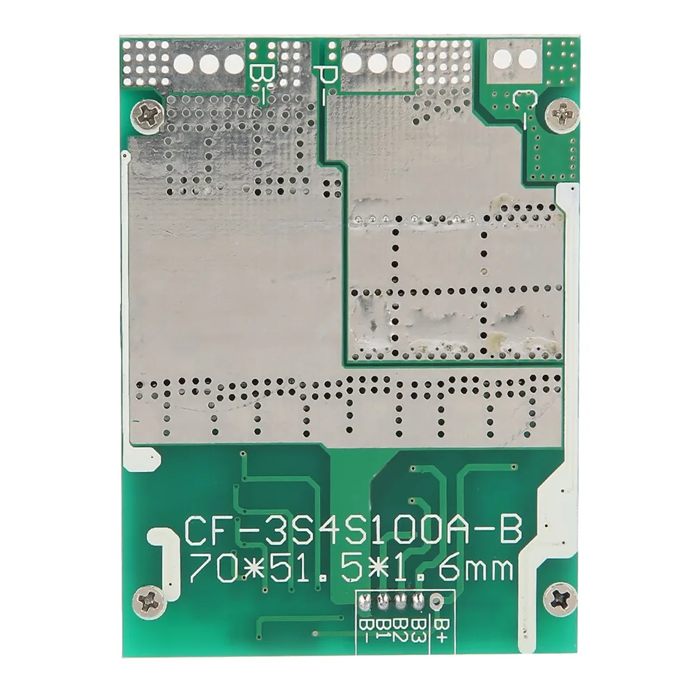 4S 100A 12V BMS Protection Board with Balancing Overdischarge Protection Battery Protection Board Overcharge Protection