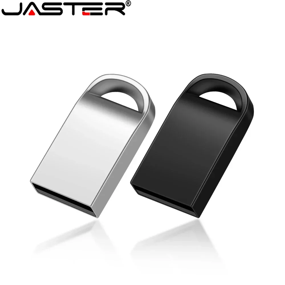 JASTER 10 UNIDS LOTE USB Flash Drive 128GB Super Mini Memory Stick de Metal 64GB Regalo Creativo Pen Drive 32GB Llavero Gratis U Disk