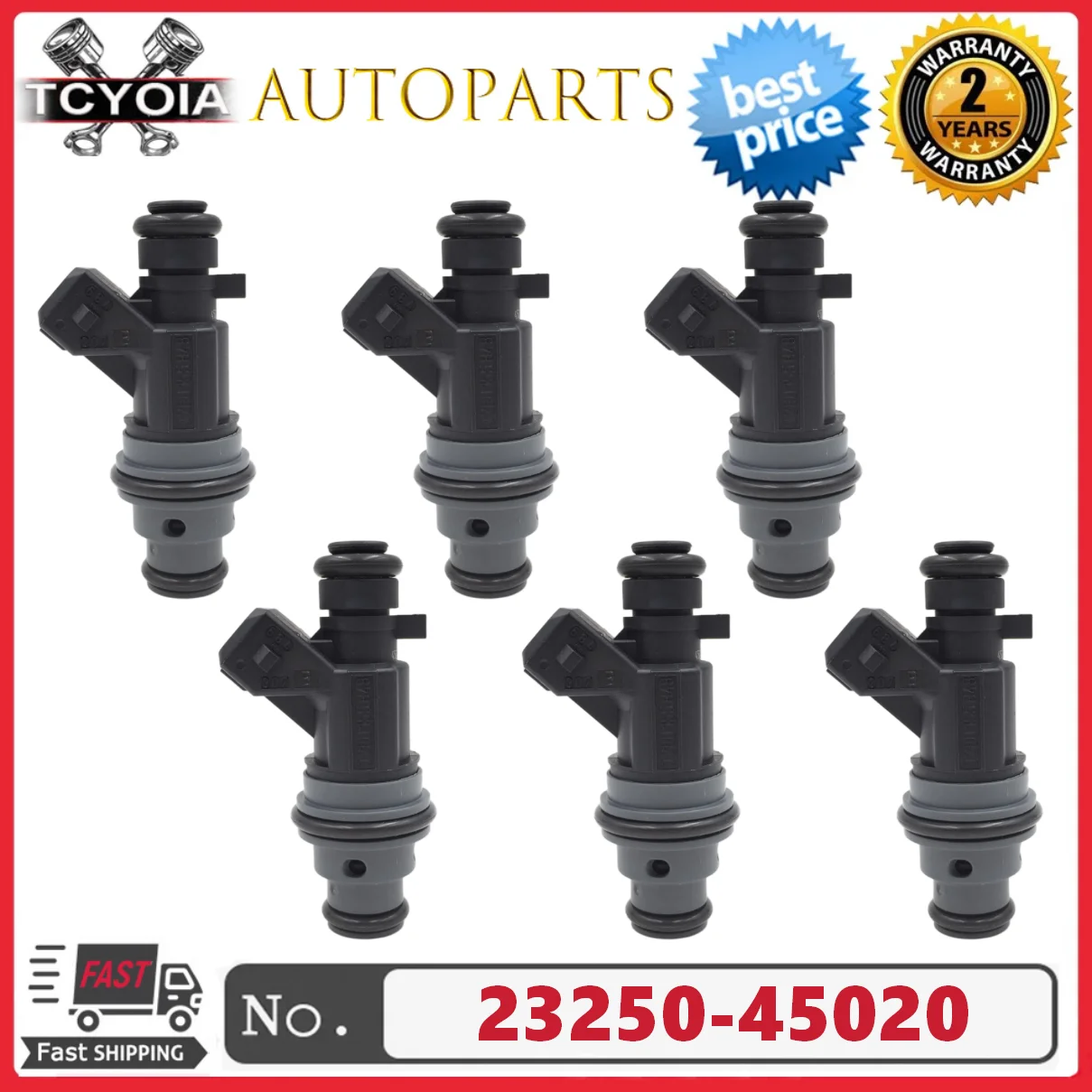 6pcs/lot Fuel Injectors 0280155848 For Saturn L300 LW300 LS2 LW2 3.0L V6 2000-2005