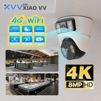 Xiaovv 8MP BQ3 WiFi House Security Camera CCTV With Dual Lens Dual Screen 360 Degree PTZ AI Humanoid Detection Motion Tracking
