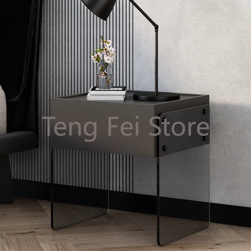 Trendy Bedside Nightstands Bedroom Wooden Modern Nordic Nightstands Living Room Luxury Mesitas Noches Home Furniture SR50NS