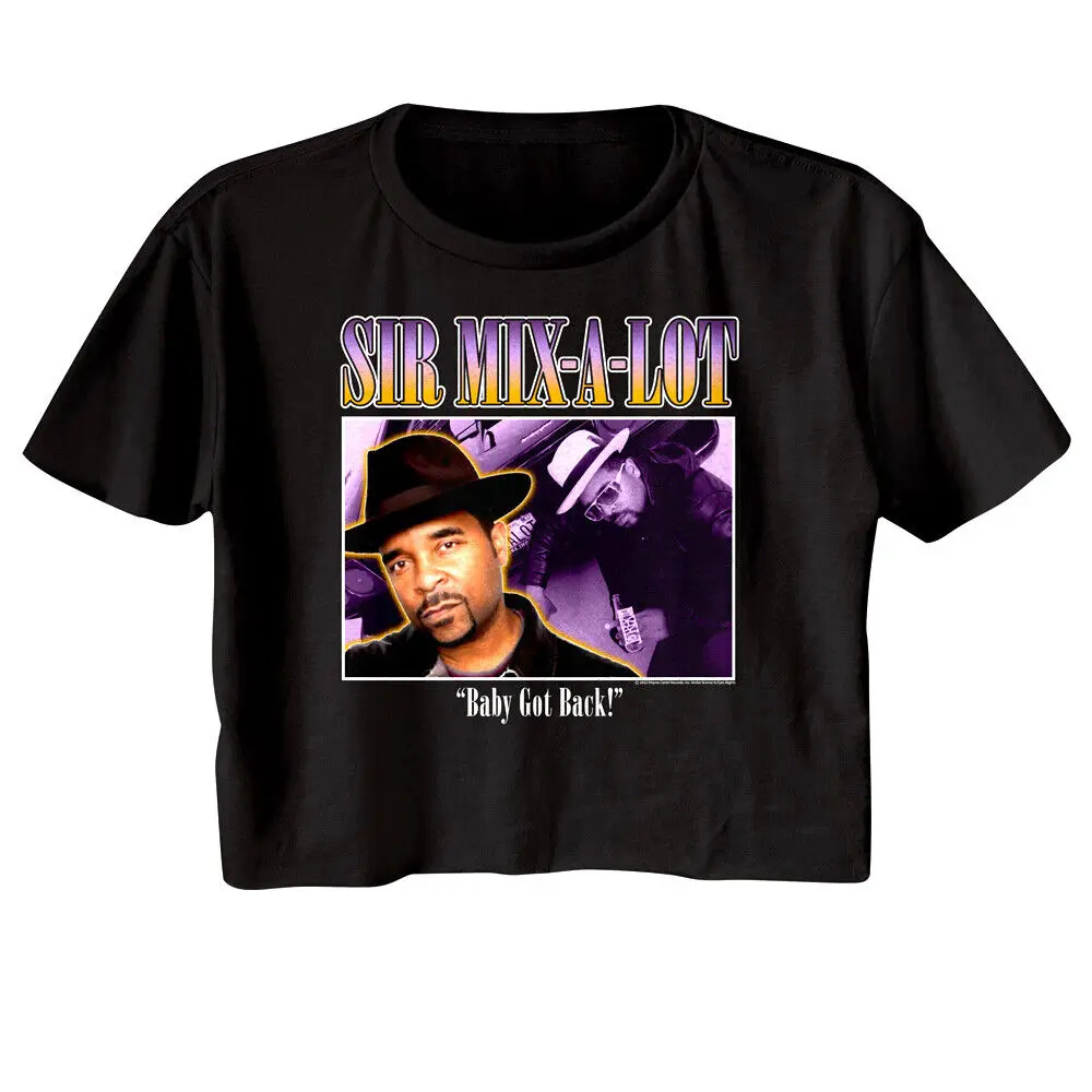 Sir Mix A Lot Baby Got Back Box Women's Crop Top 90's Rap Hip Hop Mixalot Bling T Shirt