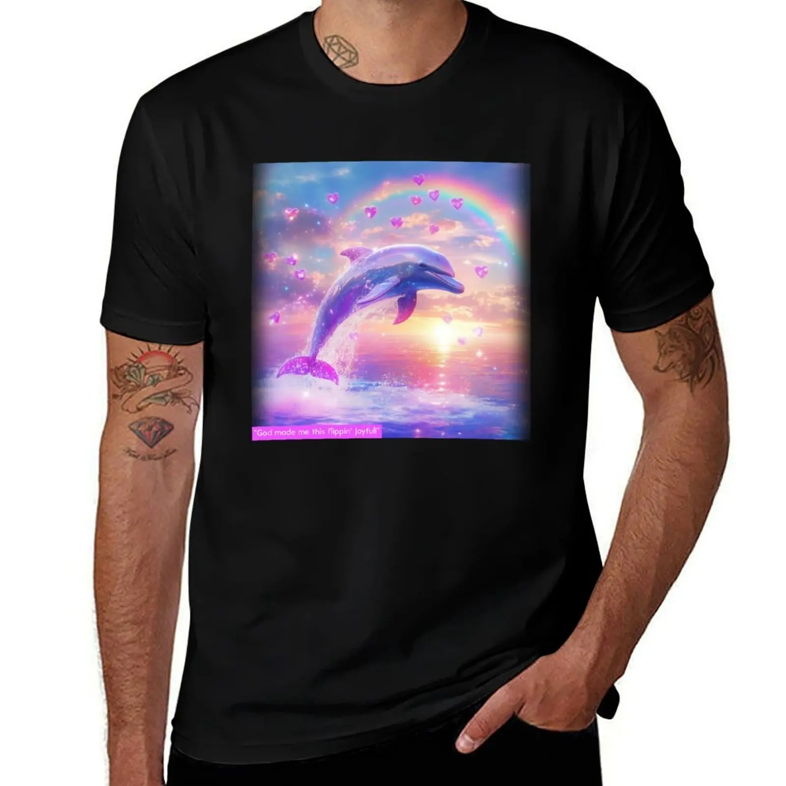 

“God Made Me This Flippin’ Joyful!” T-Shirt tees kawaii clothes valentines clothes T-shirt men
