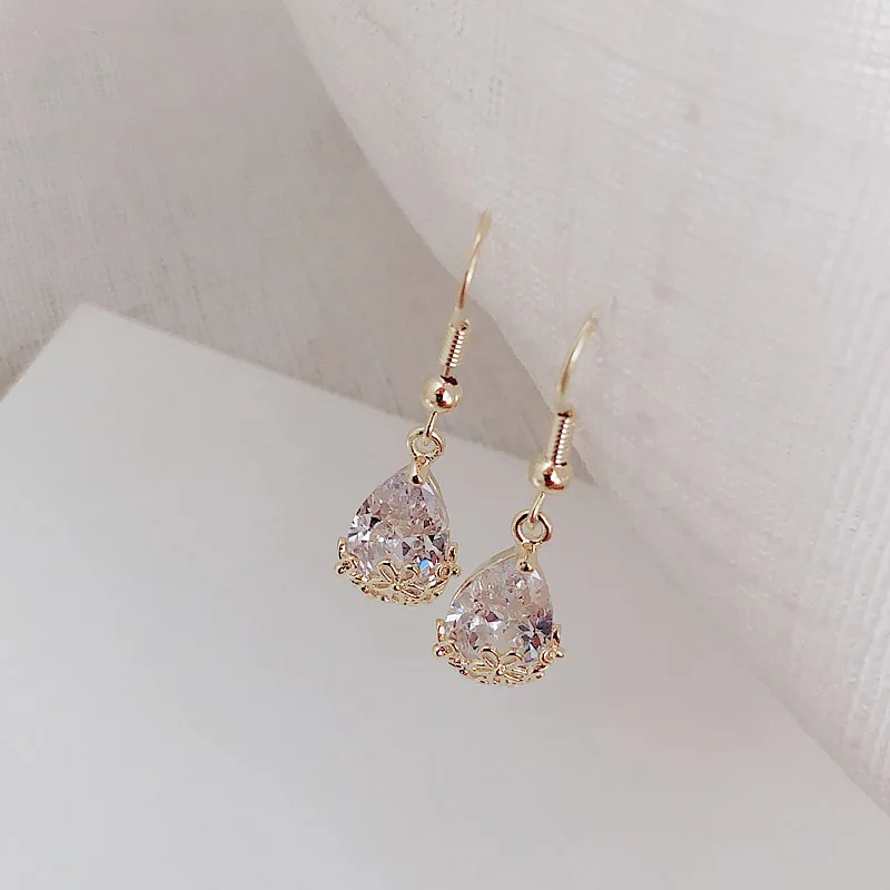 Übertriebene Luxus Kristall Blume Ohrstecker Damen Temperament Elegantes Modedesign Hochzeit Schmuck Valentinstag Geschenke
