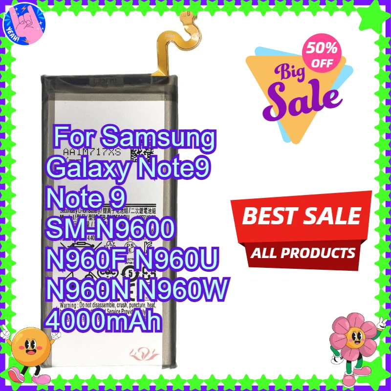 

High-Performance battery EB-BN965ABU For Samsung Galaxy Note9 Note 9 SM-N9600 N960F N960U N960N N960W 4000mAh