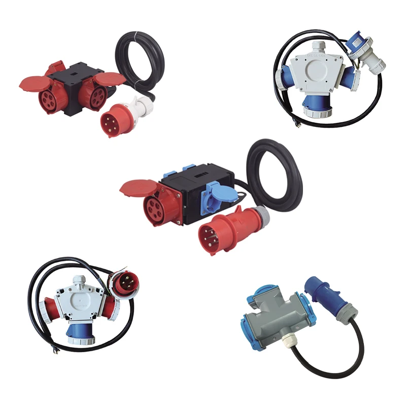 Multifunctional Combination Industrial Plug Socket 3P4P5P Waterproof Electrical Connector Flexible Set 220V 380V 415VMALE FEMALE