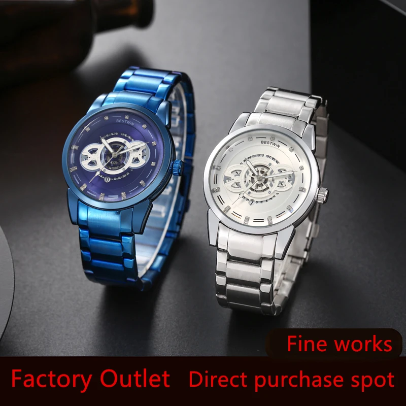 NEW Luxury fashion watches men automatic mechanical watches unique openwork watches for men Classic Waterproof Relogio masculino