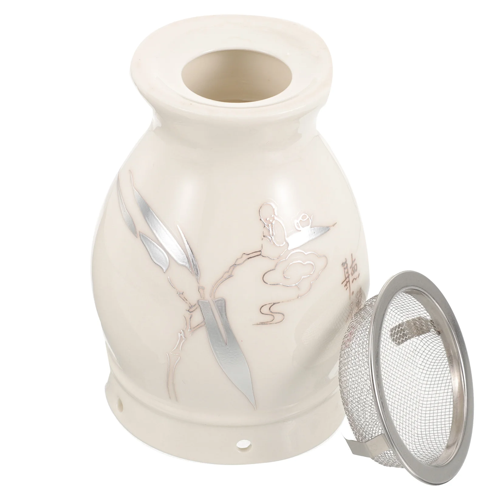 

Бытовая керамическая чашка для прижигания, портативная толстая стенка, теплоизоляционная массажная кастрюля для прижигания для безопасного отходов холода и