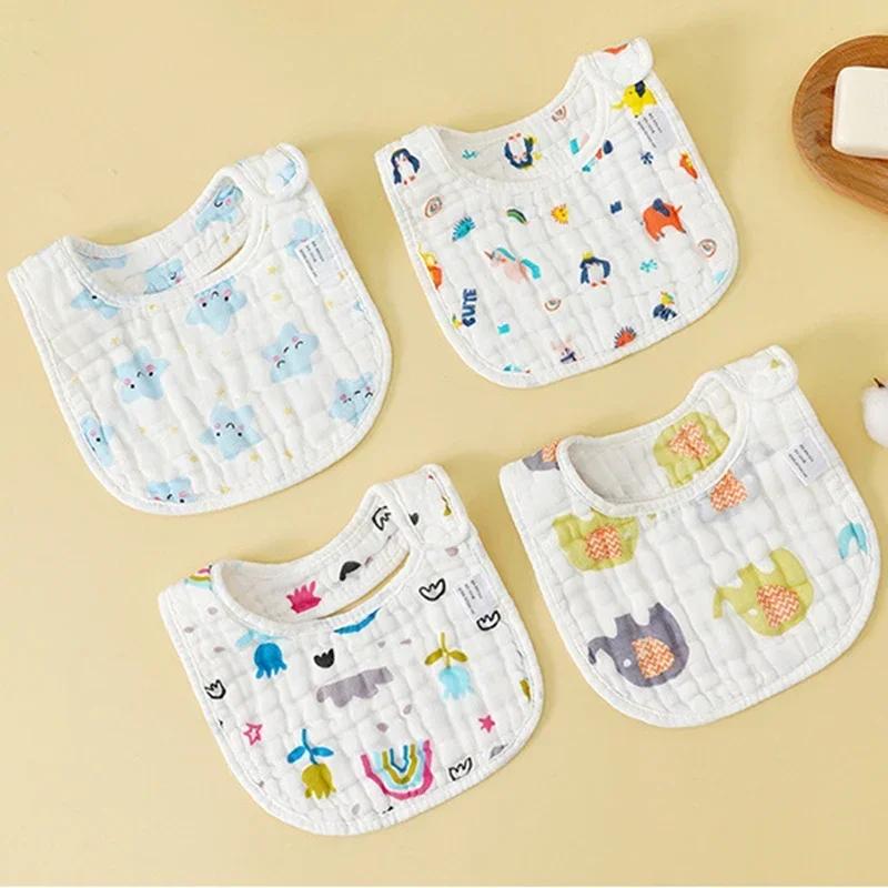 Reversible Printing 100% Cotton 8 Layers Baby Bibs baby bibs  baberos bebe  baby bib  baby bibs waterproof  baby items