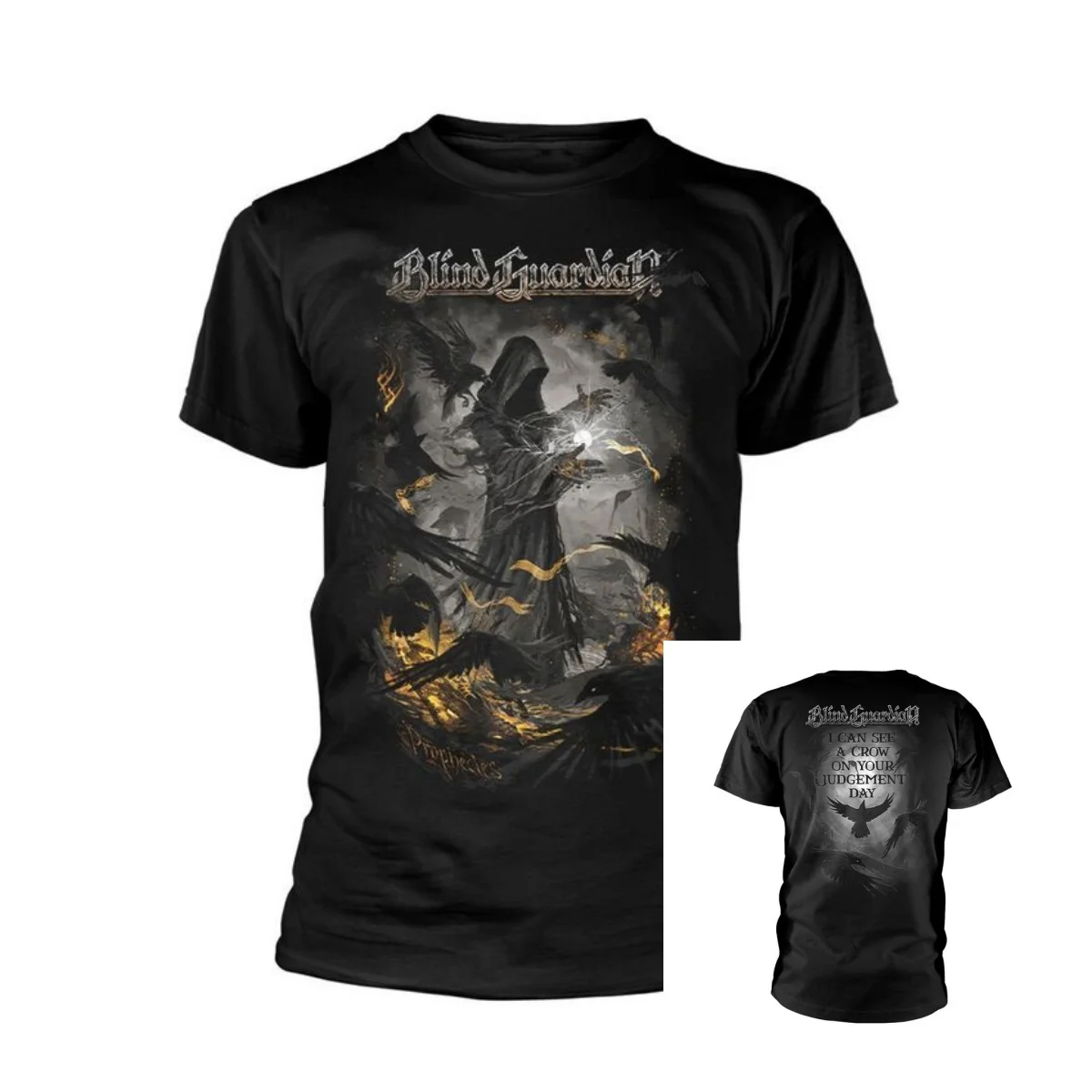 Prophecies  Blind Guardian T-Shirt Men Women Vintage Metal Rock Band Graphic Tee 100% Cotton Summer Streetwear Top