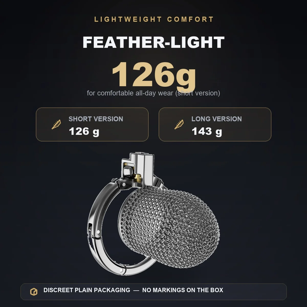 Stainless Steel Adjustable Chastity Cage for Men Breathable Mesh Male Chastity Device with Padlock & Keys Ultra Light Adult Toy - view 6