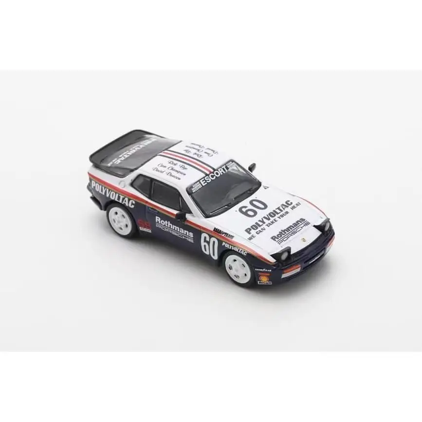スパーキー 1:64 ポルシェ 944 ターボ カップ 1987 # 60個の直立型ライト付き合金ダイキャストカーモデルコレクションギフト