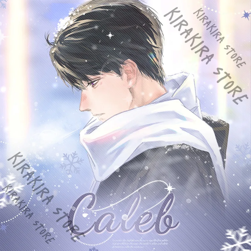 

Love and Deepspace Caleb Anime Double Flash Badges Laser Ticket Emblem Cards Coloured Paper Quicksand Mahjong Transcard Gifts