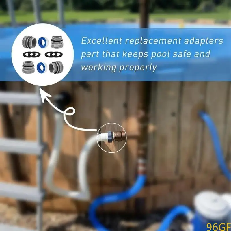 96GF حمام السباحة خرطوم حزمة موصلات خرطوم احترافية تثبيت بسيط