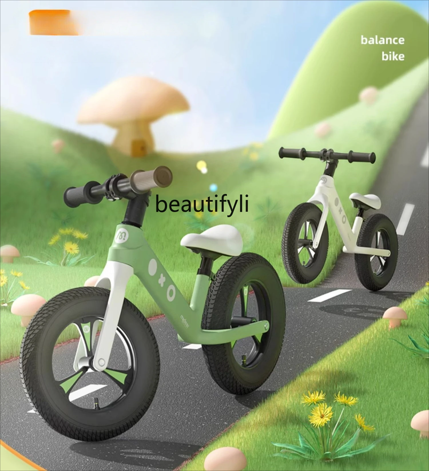 Children's balance bike Children's pedal-free bicycle Two-wheel scooter 2-3-6-year-old baby