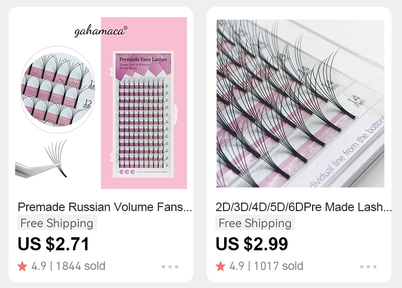 GLAMLASH 4D5D W Shape Lash Clover Bloom Handmade Premade Volume Fans W Eyelash Extensions Natural Soft Individual Lashes