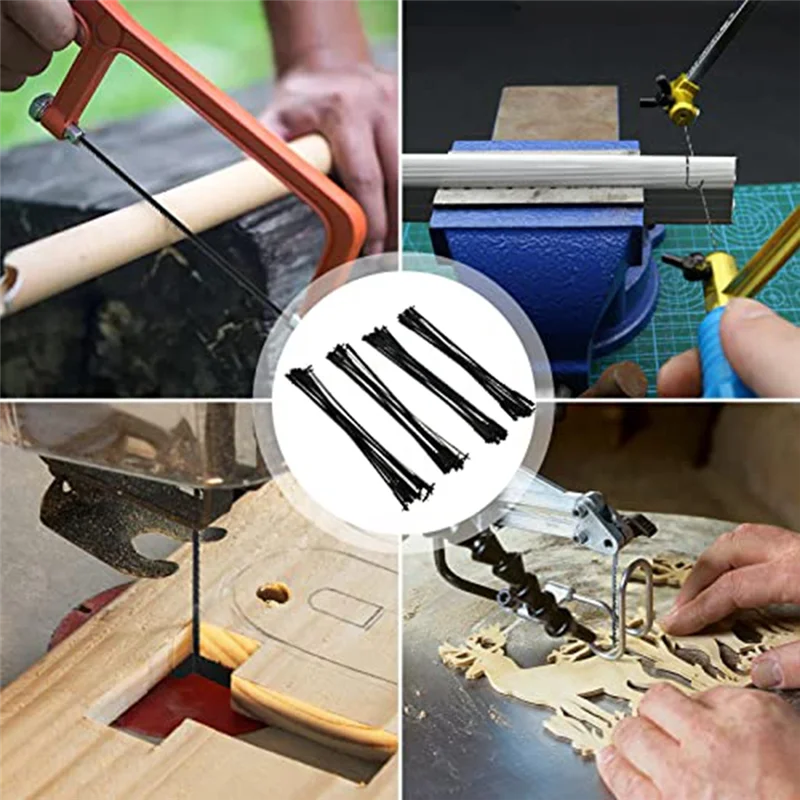 A61Z Offerte Set di 48 lame per sega a scorrimento Sostituzione dell'estremità del perno della lama per sega a scorrimento da 5 pollici per legno metallo