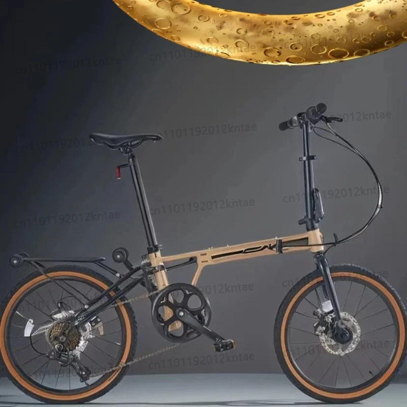 20-Inch ultra-light three-fold 7-speed bicycle bicycle adult children's small cloth upgraded high-carbon steel disc brake scoote
