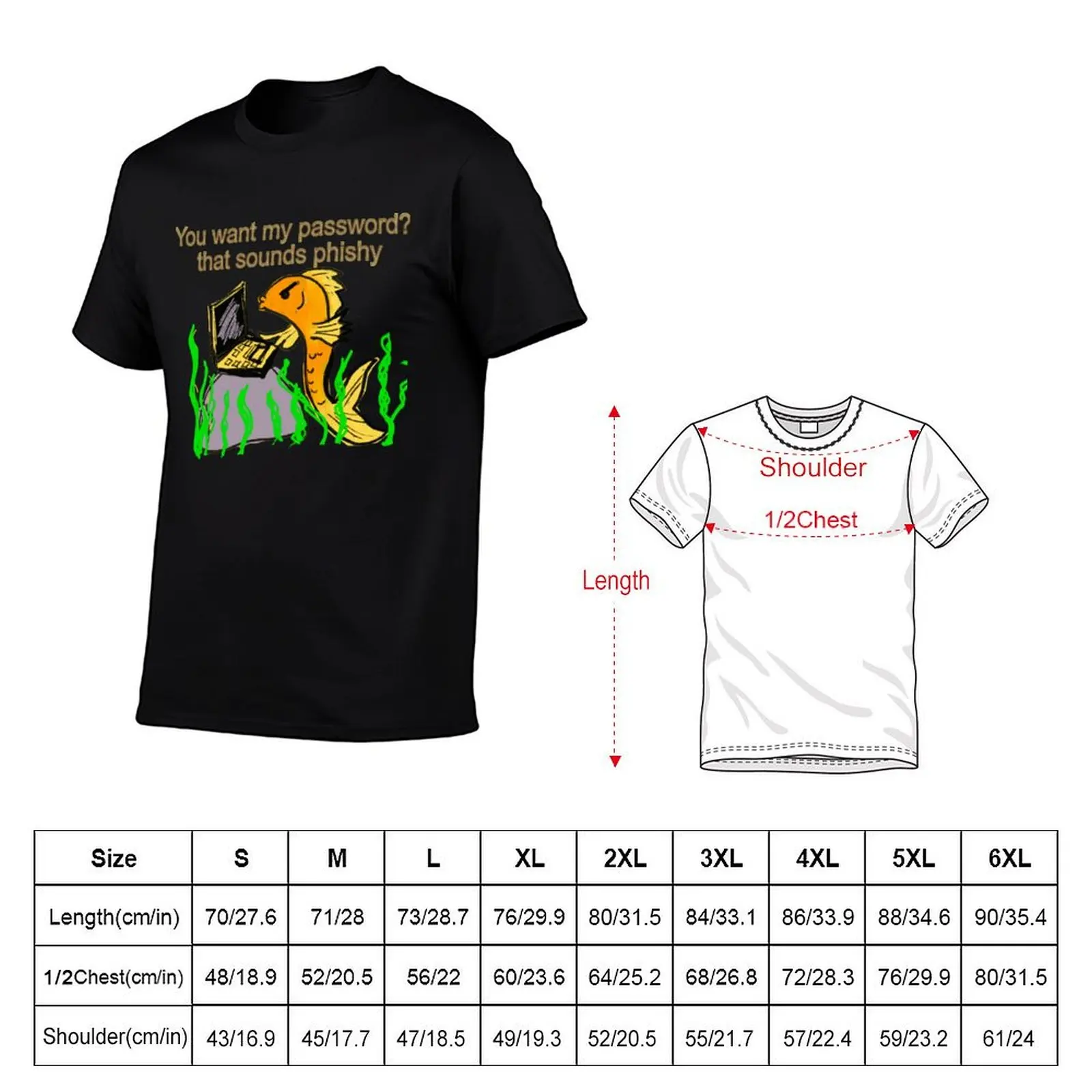 You want my password? that sounds phishy! T-Shirt Essential Solid Color T-Shirt