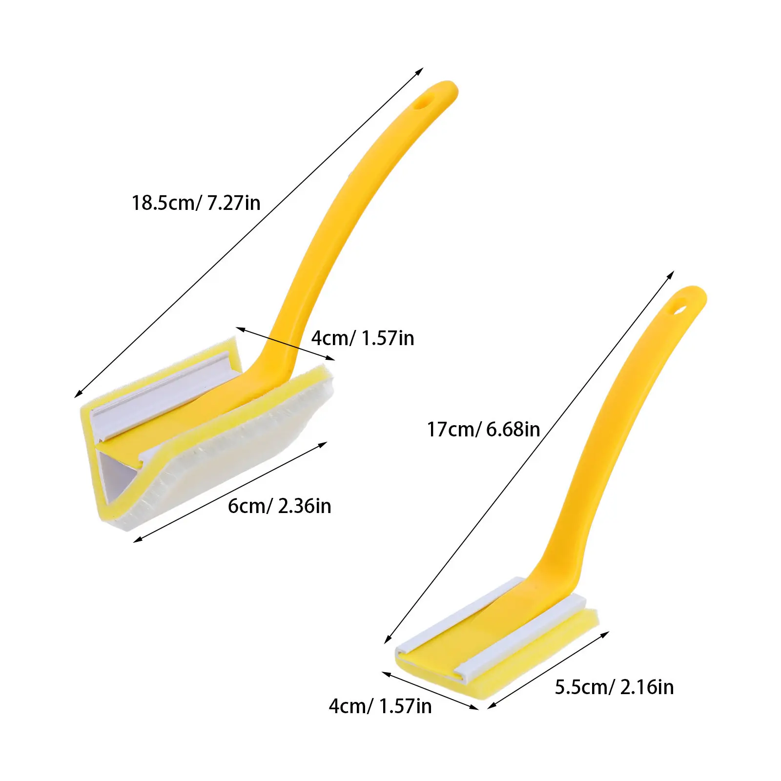 2Pcs Triangle Paint Edger Brush Wall Corner Tool Indoor House Painter Brush for Precise Trim Edging Corner Brushes