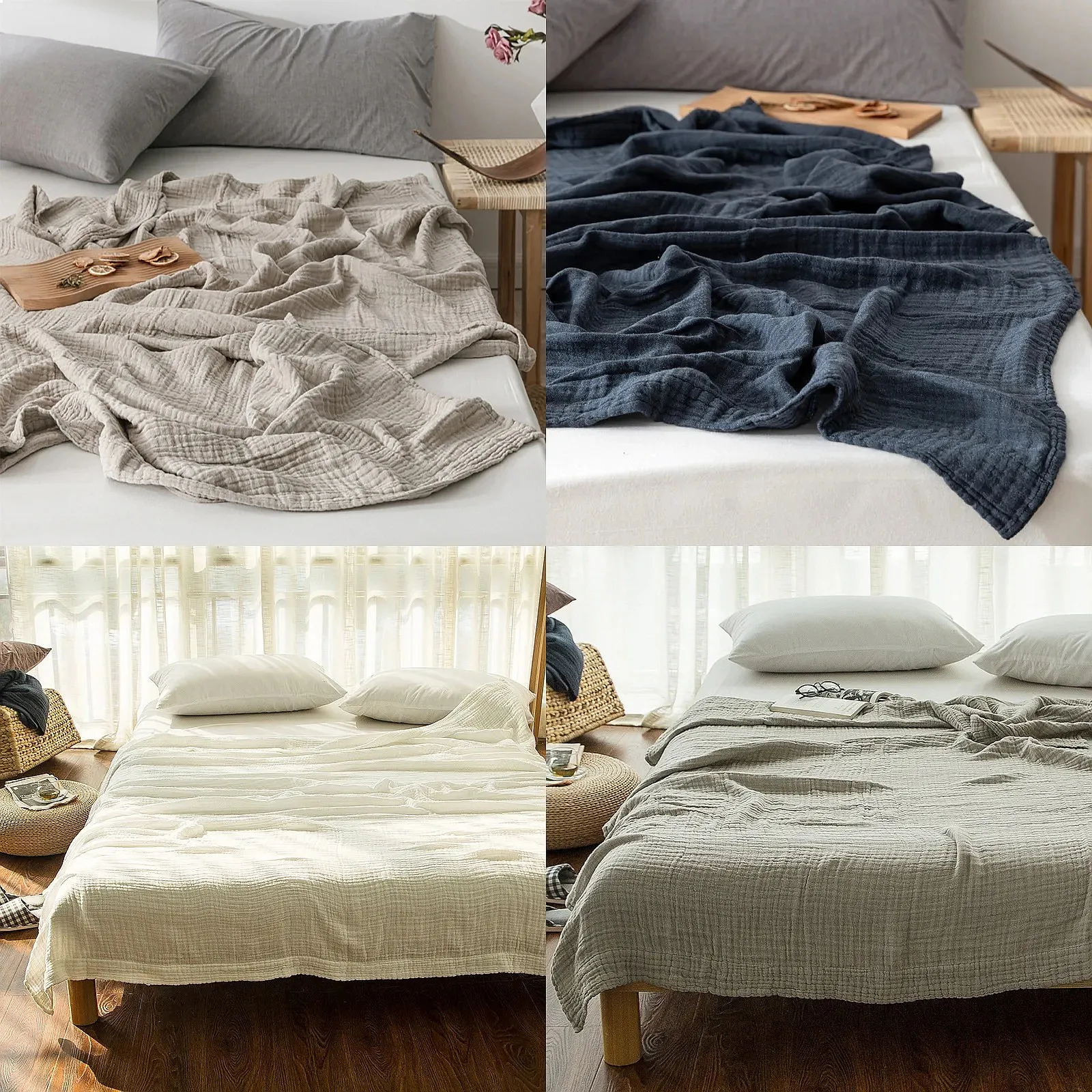 Super Thin Blanket for Bed Sofa Summer Throw Blankets Double Queen Bedspread Soft Breathable Plaid Thin Towel Quilt Sofa Cover